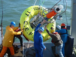 Deploying a Centre for Environment, Fisheries & Aquaculture Science SmartBuoy during a Coastal Observatory cruise