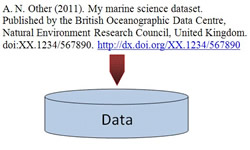 An example of a dataset citation. An example of a dataset citation.