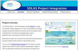 Surface Ocean - Lower Atmosphere Study (SOLAS) Project Integration