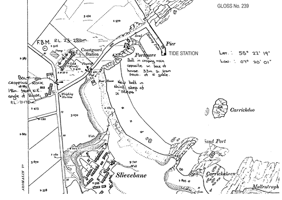 Location map for Malin Head, Ireland