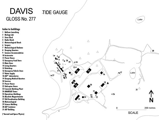 Location map for Davis, Australia