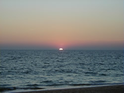Sunset over the Atlantic Ocean after a long day collecting data Sunset over the Atlantic Ocean after a long day collecting data