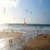 Kitesurfers at Watergate Bay, Cornwall