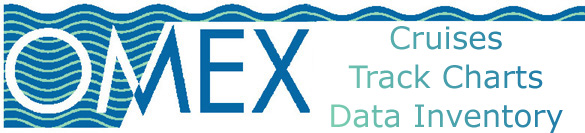 OMEX II : Cruises, Track Charts, Data Inventory
