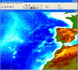 Viewing data from the GEBCO_08 Grid