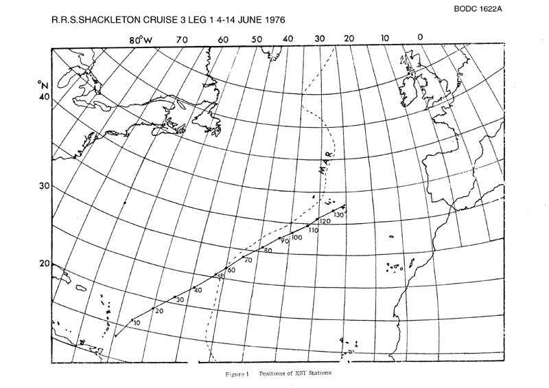 RRS Shackleton S3/76, Leg 1