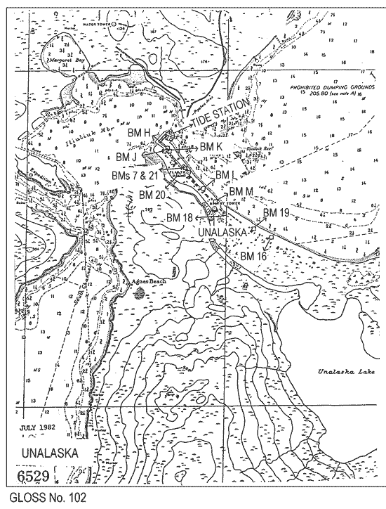 Location map for Unalaska, Aleutian Is. AK, U.S.A.