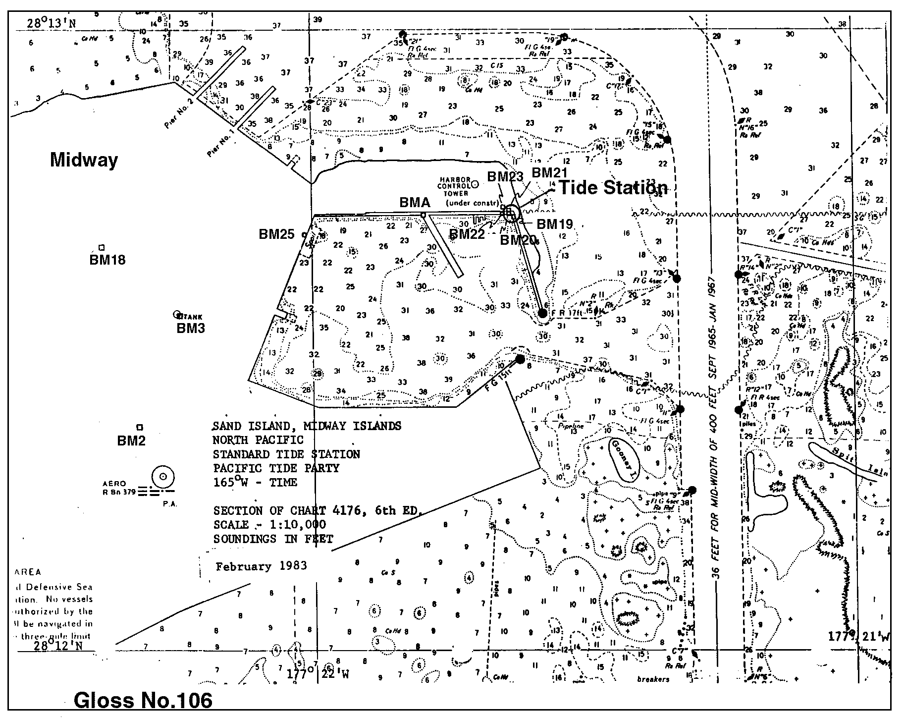 Location map for Midway Is, Hawaiian Is., U.S.A.