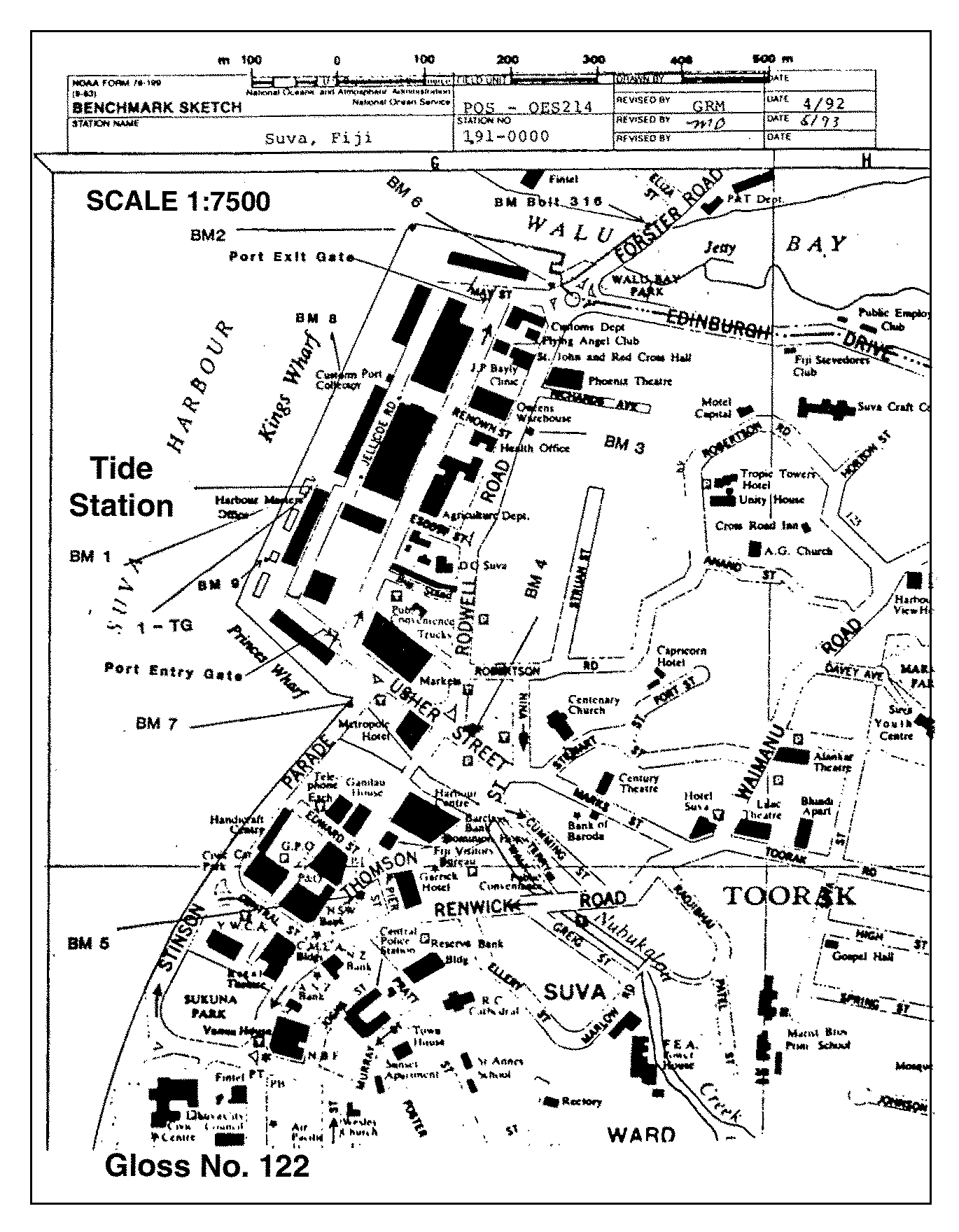 Location map for Suva, Fiji