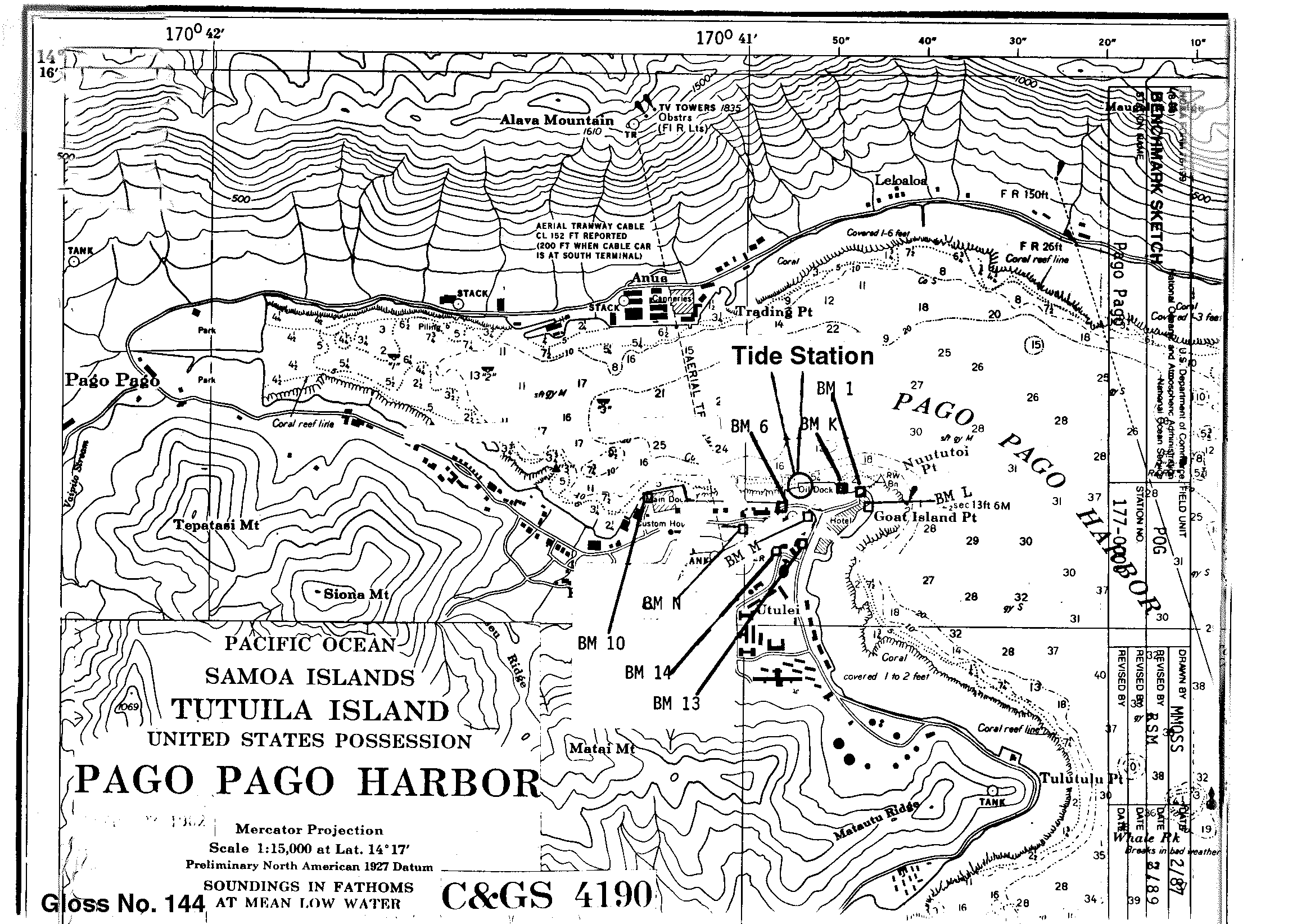 Location map for Pago Pago, American Samoa, U.S.A.