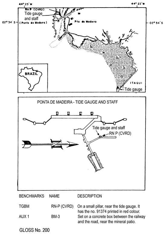 Location map for Ponta da Madeira, Brazil