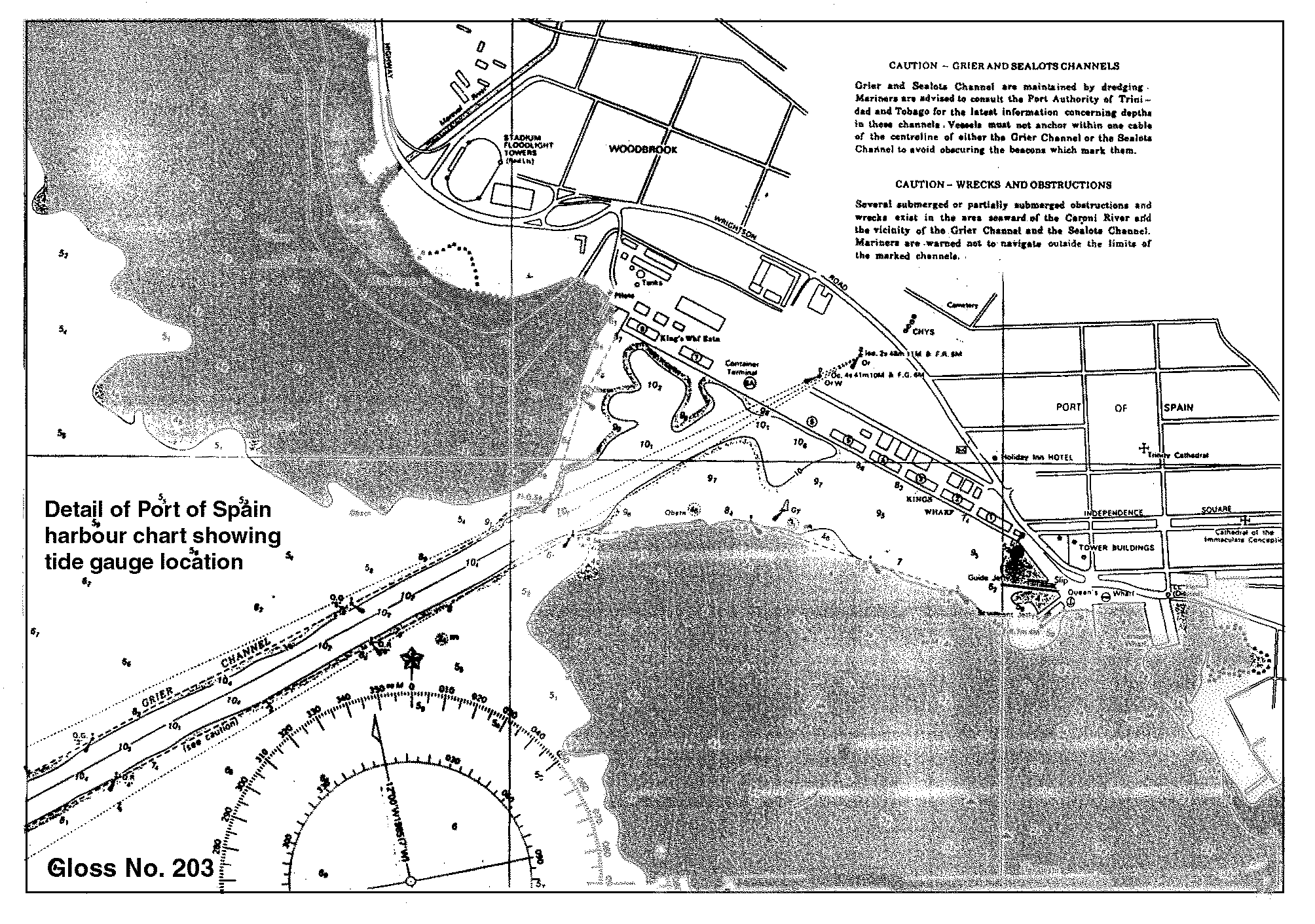 Location map for Port of Spain, Trinidad and Tobago