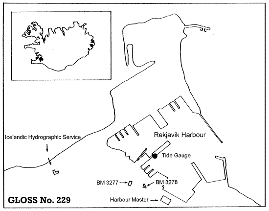 Location map for Reykjavik, Iceland