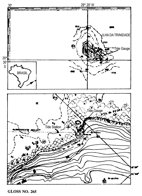 Location map for Trindade Is., Brazil