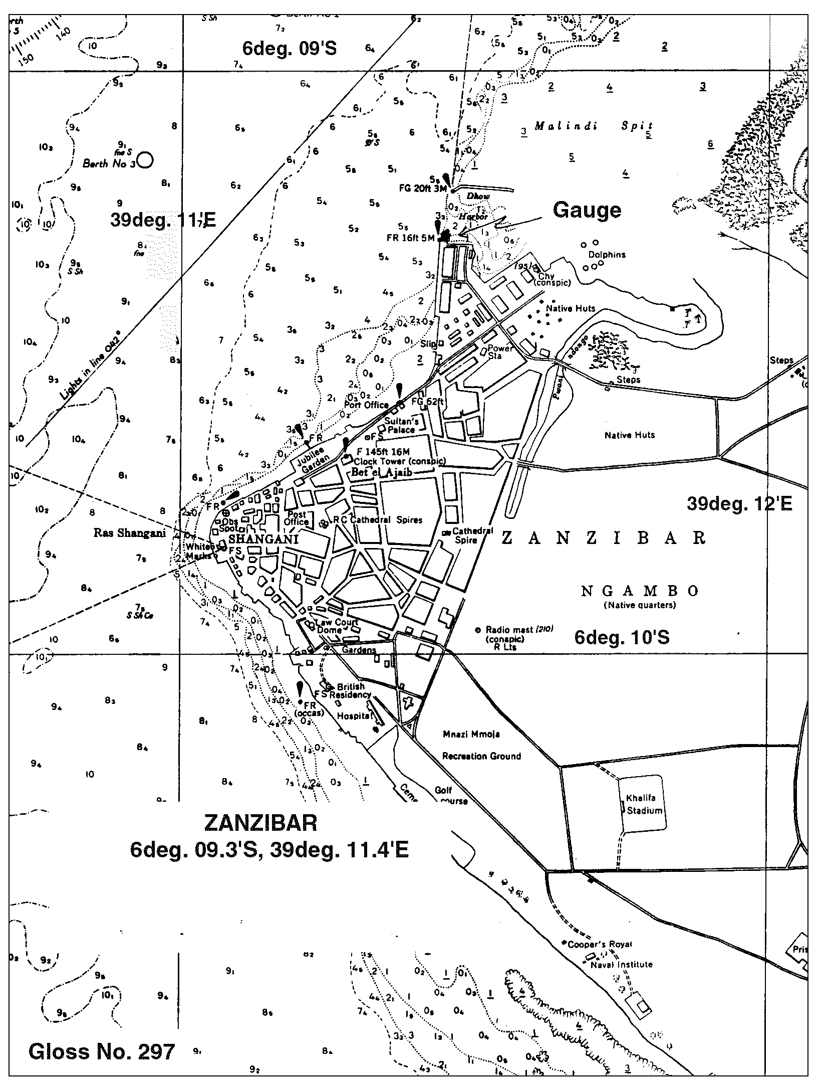 Location map for Zanzibar, Tanzania