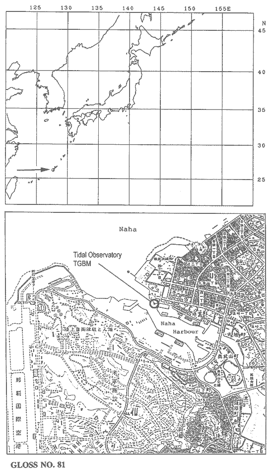 Location map for Naha, Japan