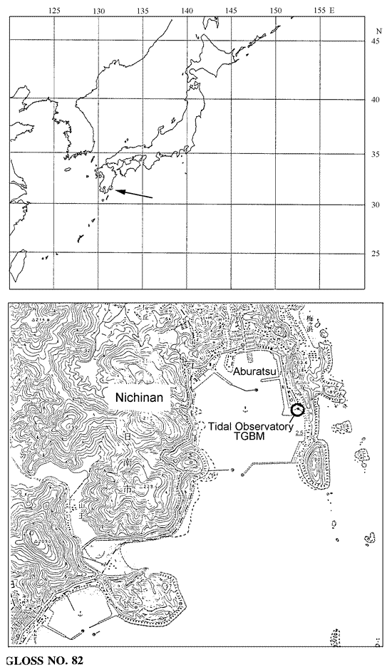 Location map for Aburatsu, Japan