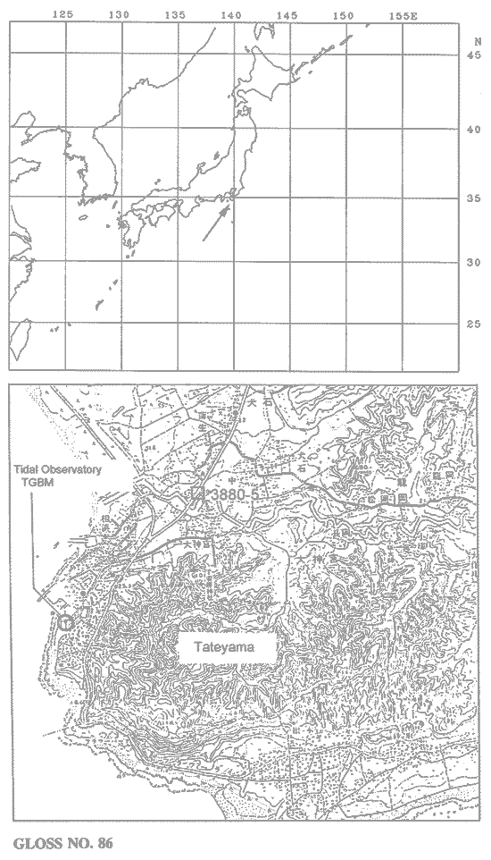Location map for Mera, Japan