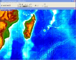 Viewing data from the GEBCO Grid